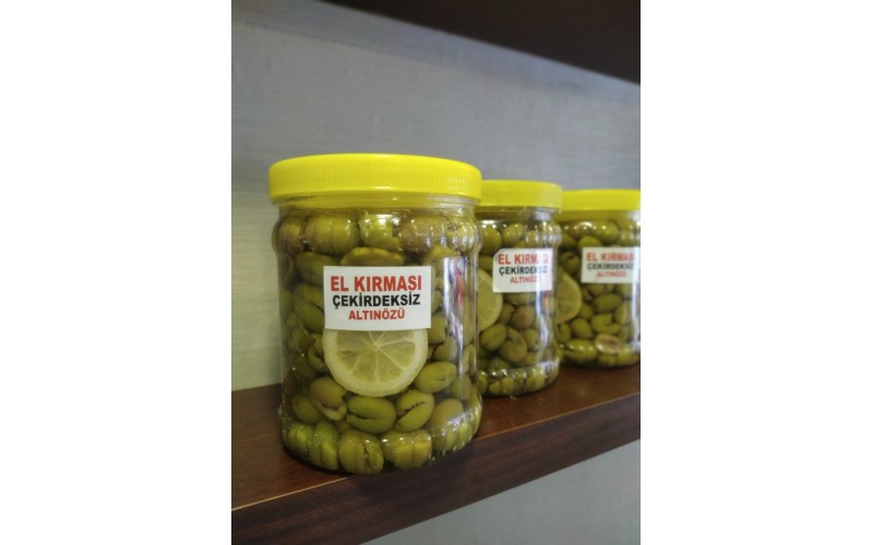 El Kırması Çekirdeksiz Zeytin 1kg