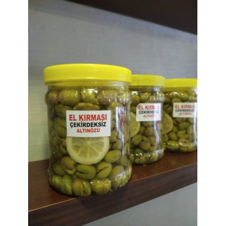 El Kırması Çekirdeksiz Zeytin 1kg